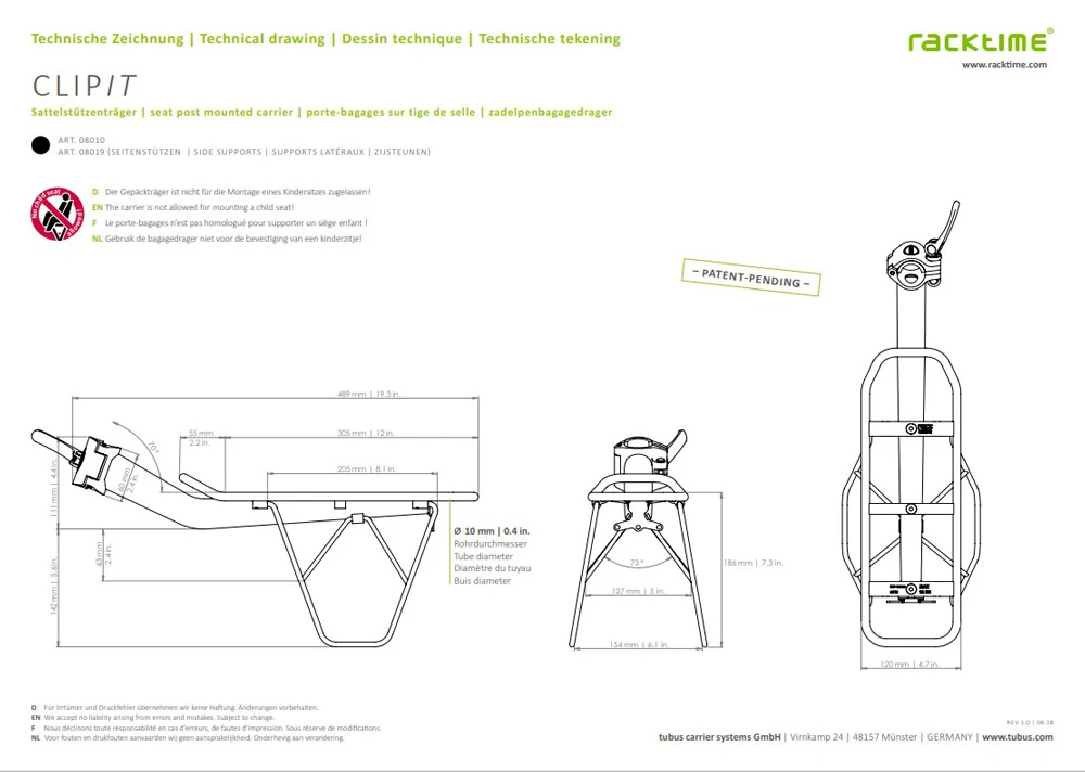 Racktime Porte-selle Clip-it â Image 4